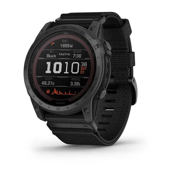 Смарт-часы GARMIN TACTIX 7 PRO Ballistics, Solar, с текстильным ремешком, черный, 010-02704-21  #1