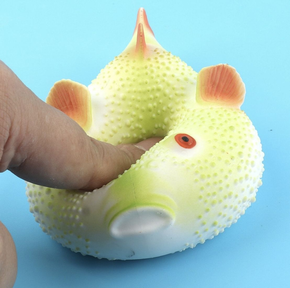 Игрушка антистресс / Сквиш тянучка рыба фугу - купить с доставкой по ...
