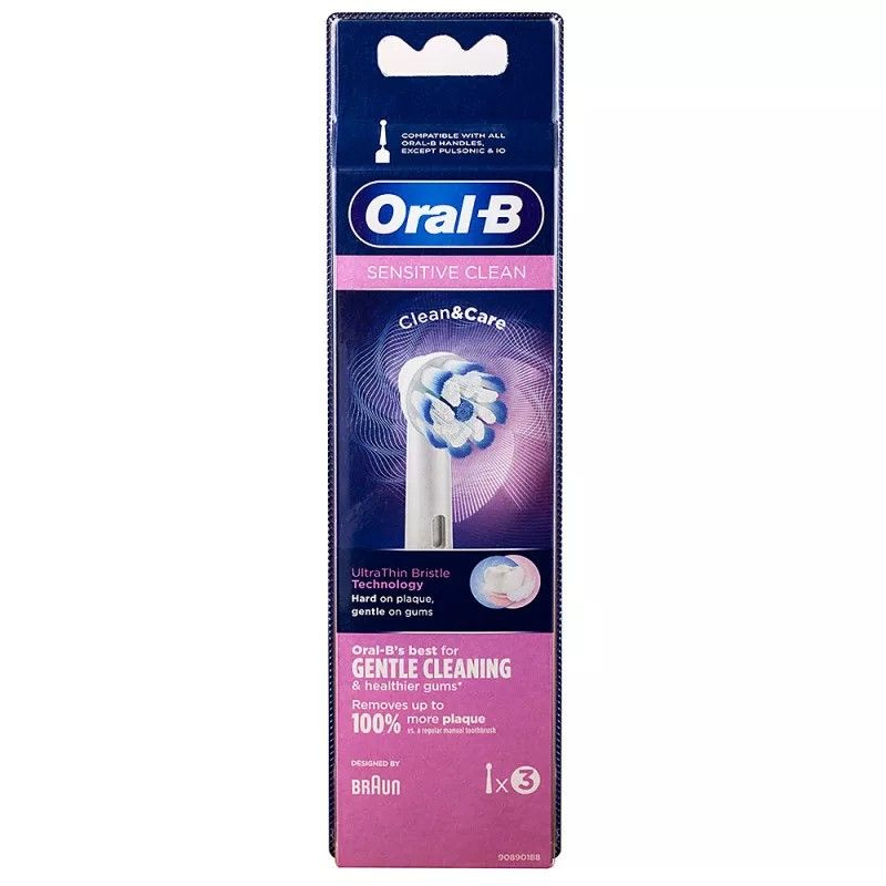 Насадки Braun Oral-B Sensitive Clean, Clean & Care, 3 шт. #1