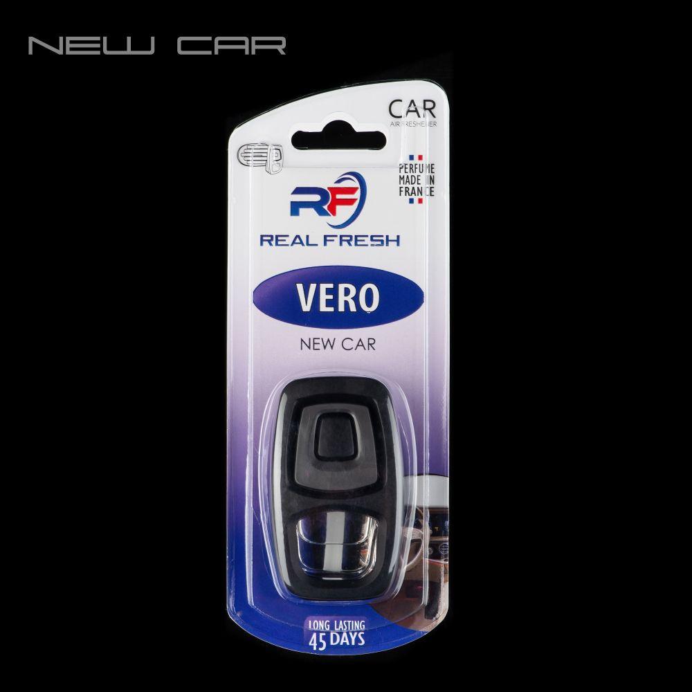 Автопарфюм, ароматизатор для автомобиля, дома и офиса Air freshener REAL FRESH VERO 8ml (New Car / Новая #1