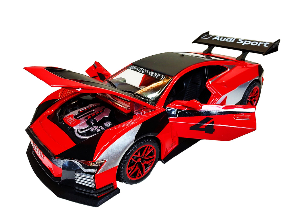 Модель автомобиля из металла AUDI E-TRON Vision Gran Turismo Concept в масштабе 1/32 свет/звук  #1