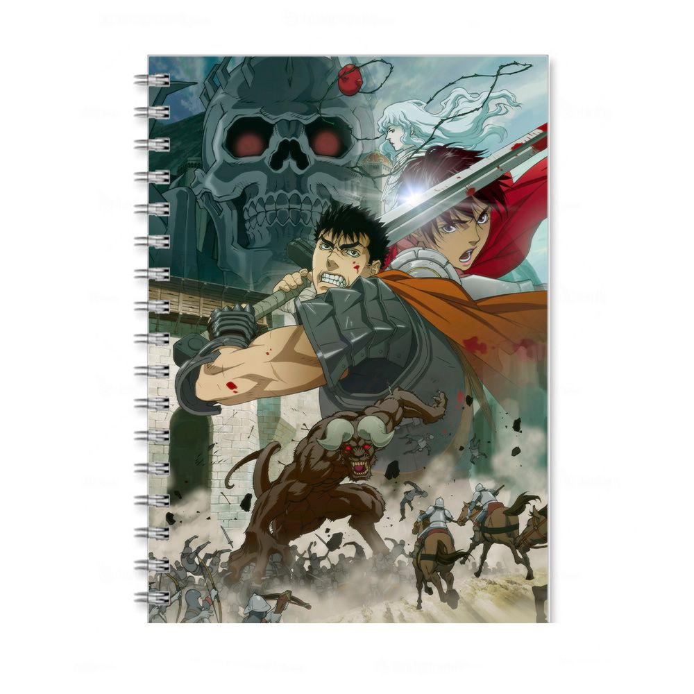 Скетчбук по аниме Берсерк (Berserk, Гац) А5 40 листов - купить с доставкой  по выгодным ценам в интернет-магазине OZON (754371932)