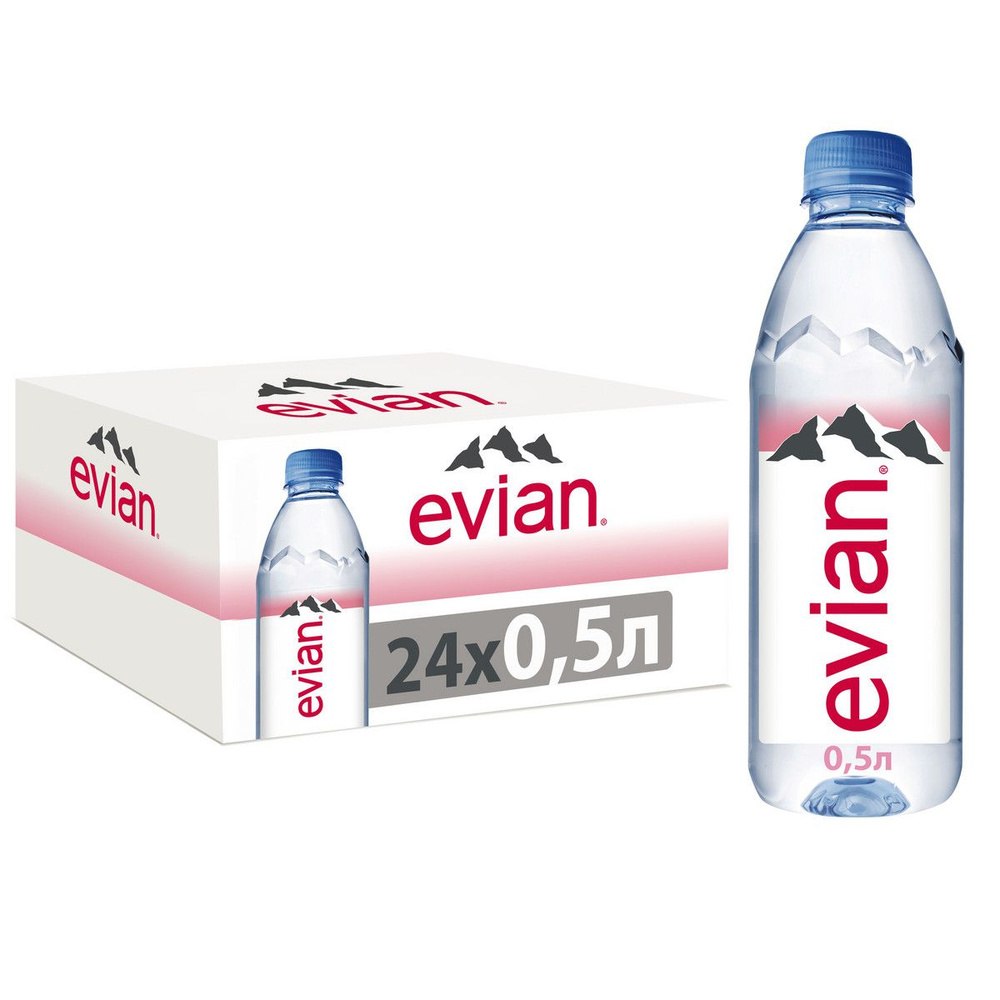 Вода негазированная Evian, 24 шт х 0,5 л #1