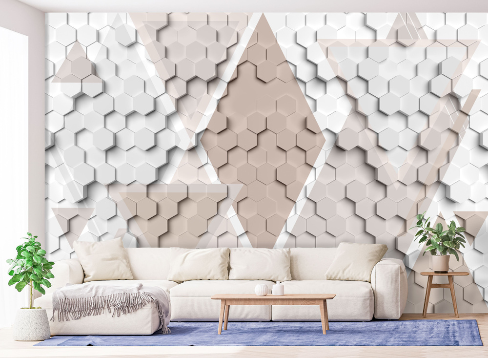 Обои / Фотообои 3d на стену флизелиновые Абстракция, геометрические ...
