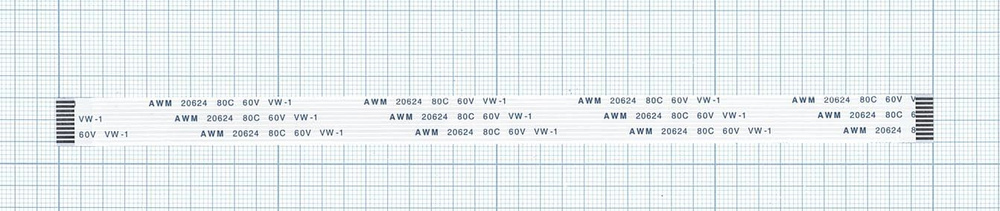 Шлейф универсальный 10pin, шаг 1мм, длина 20см #1