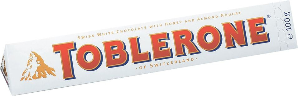 Шоколад Toblerone Белый с медово-миндальной нугой 100г х2шт - купить с ...