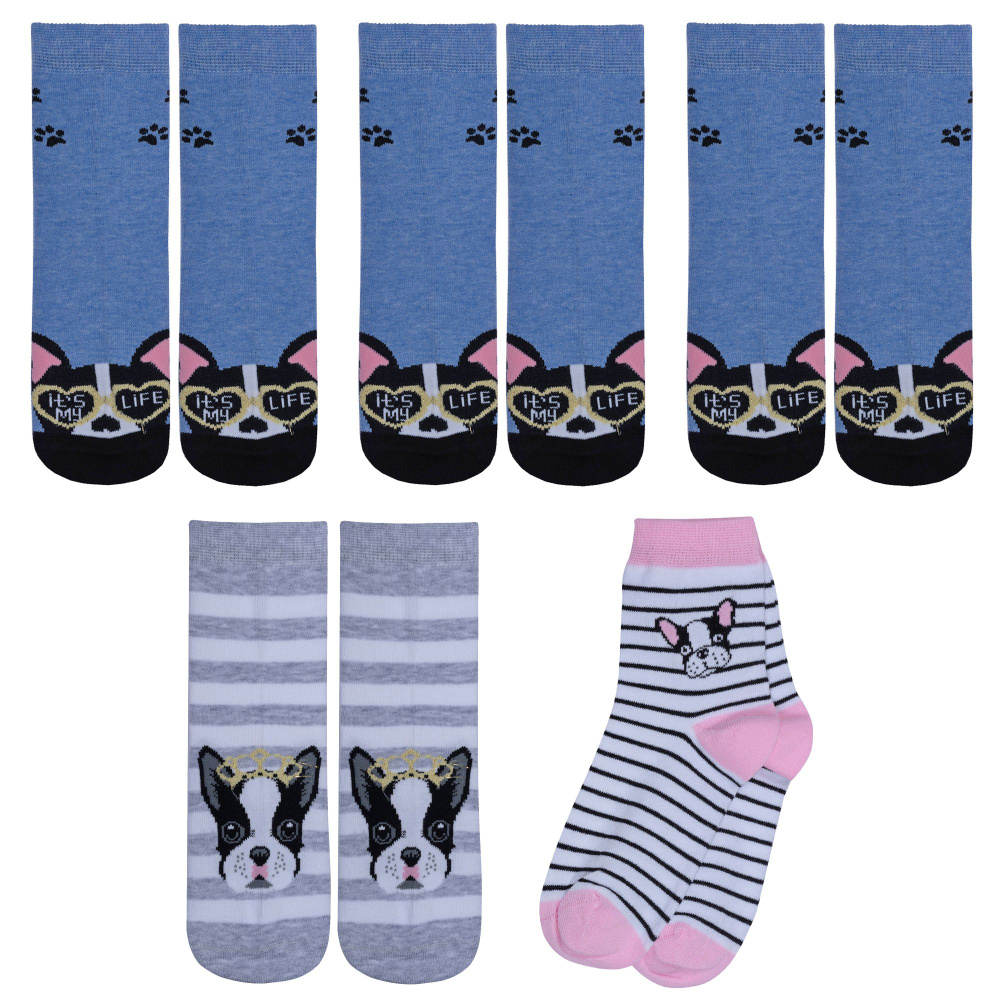 Носки RuSocks для девочек, 5 пар #1