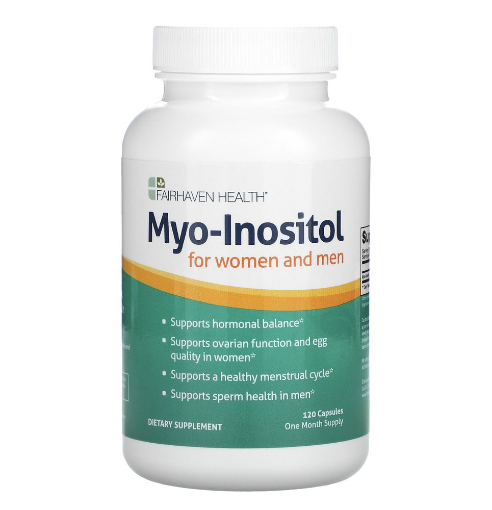 Myo-Inositol for women and men, Мио-инозитол для женщин и мужчин, 120  капсул - купить с доставкой по выгодным ценам в интернет-магазине OZON  (800101390)