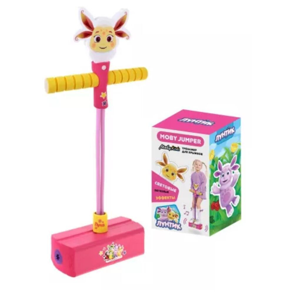 Джампер Moby-Jumper Kids для прыжков со светом и звуком Луна Лунтик и ...
