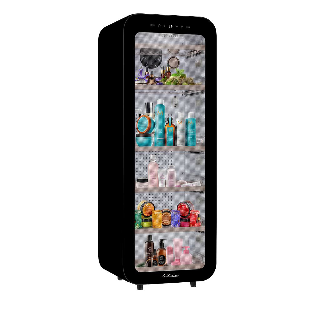Холодильник Meyvel MD105-Black для косметики, лекарств и напитков (бьюти-холодильник черный на 105 литров) #1