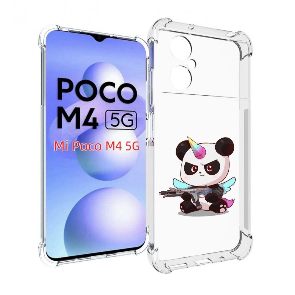 Чехол-бампер MyPads для Xiaomi Poco M4 5G с рисунком панда-единорог детский,  противоударный, силиконовый, с выступами и усиленными углами для защиты  камеры - купить с доставкой по выгодным ценам в интернет-магазине OZON  (832938761)