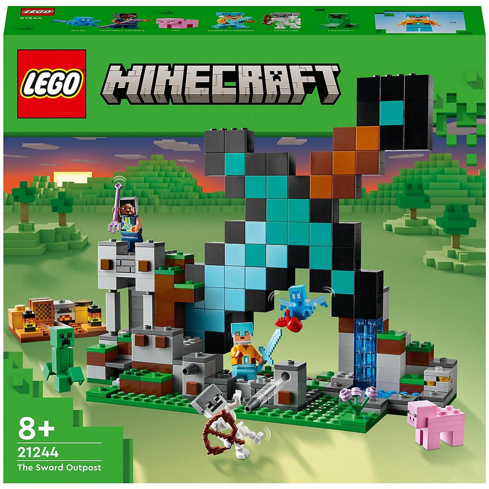 Lego Minecraft 21244 Флаг Спички - купить с доставкой по выгодным ценам в  интернет-магазине OZON (1164786819)