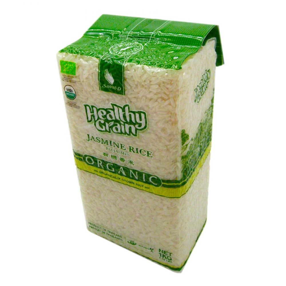 Жасминовый рис белый тайский органический (jasmine rice) Aroy-D Арой-Ди ...