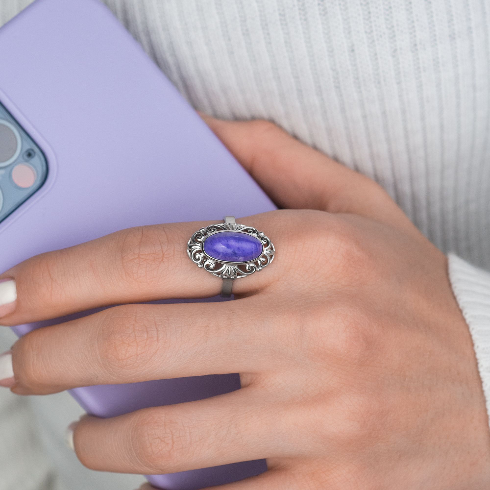 Костромской Ювелирный Завод Кольцо Серебро родированное 925 пробы ...