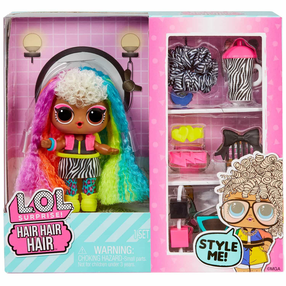 L.O.L. Surprise! Кукла LOL Hair Dolls Tots, ЛОЛ Сюрприз Хейр - Rainbow  Color (Радужные волосы)