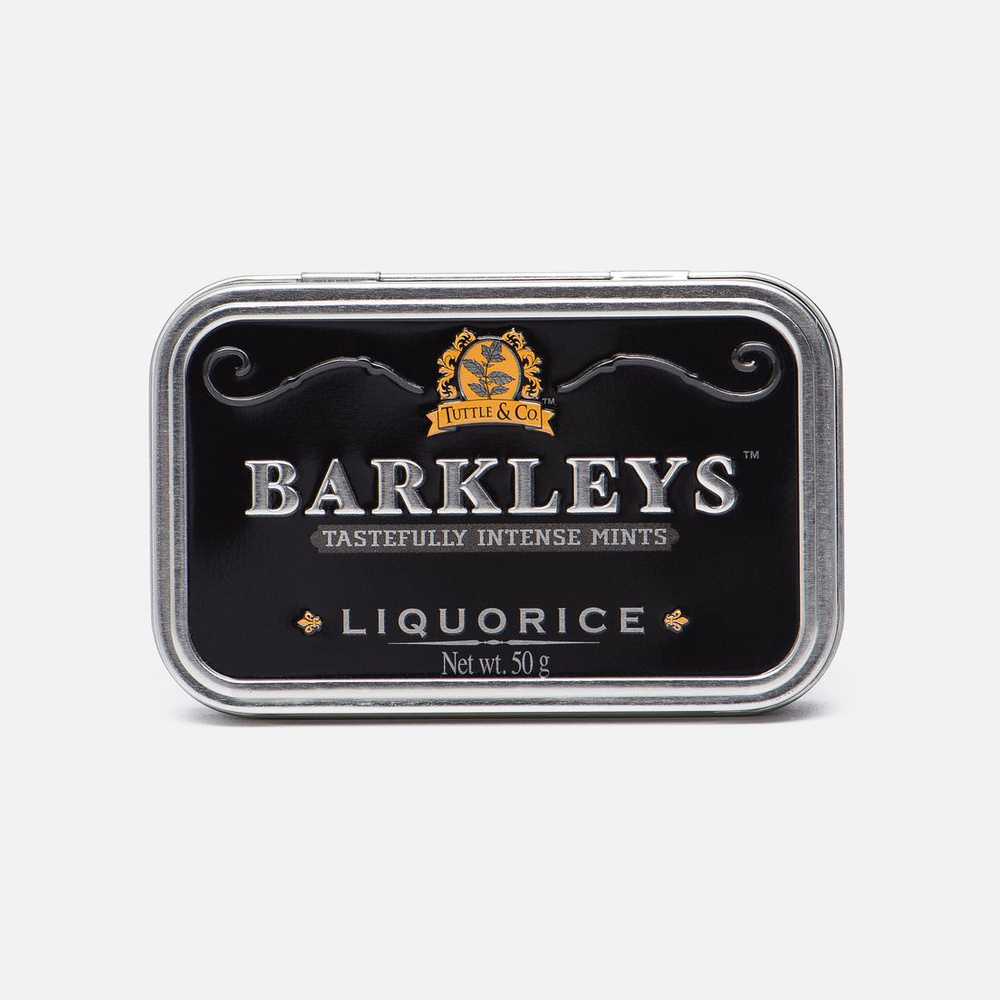 Леденцы Barkleys Tastefully Intense Mints Liquorice (Барклайс Лакрица) 50 гр #1