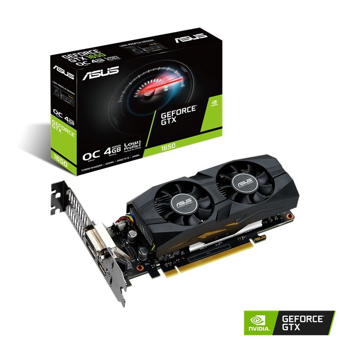 ジャンク GTX 1650 4GB LP Видеокарта ASUS GeForce GTX 1650, 4 ГБ GDDR5 PCI 3.0 DisplayPort