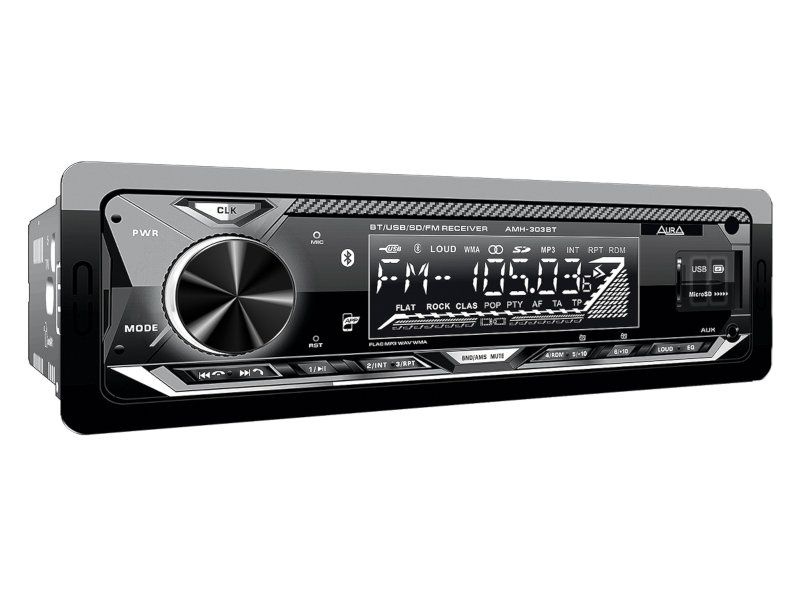 Автомагнитола Aura AMH-303BT, Магнитола для авто с блютуз процессорная ...