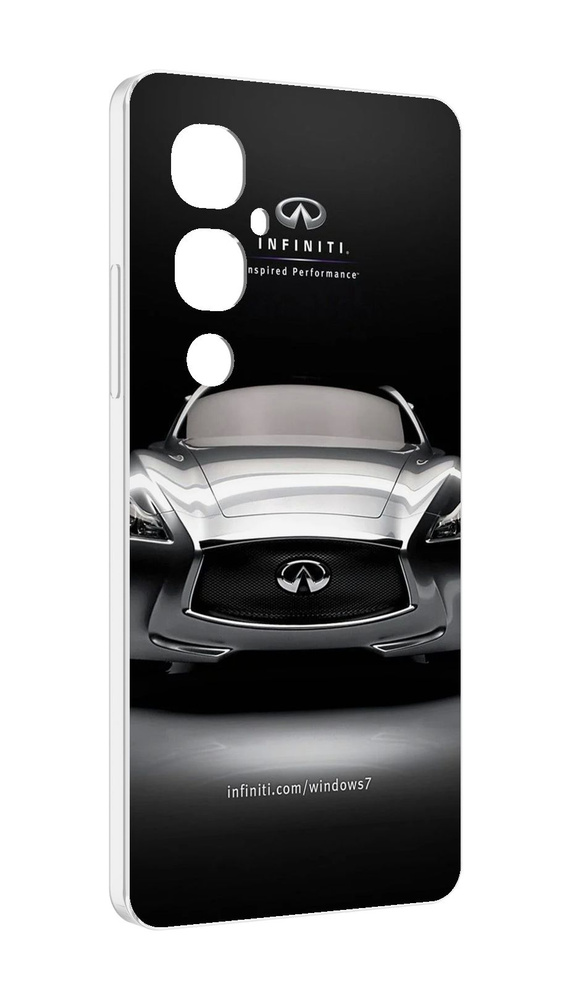 Чехол-бампер MyPads для Tecno Pova 4 Pro с рисунком infiniti-инфинити-1, противоударный, силиконовый #1