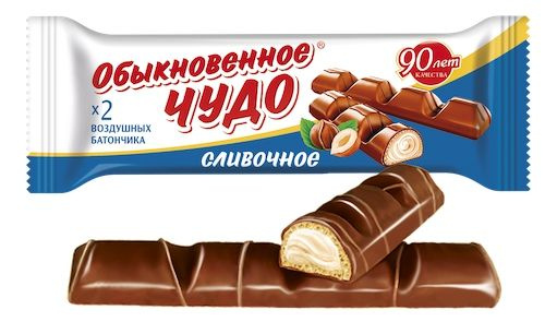 Батончик шоколадный Обыкновенное чудо Сливочное, 55 гр.*24шт.  #1