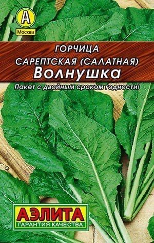 ГОРЧИЦА САЛАТНАЯ ВОЛНУШКА. Семена. Вес 0,5 гр. Скороспелый салатный сорт.  #1