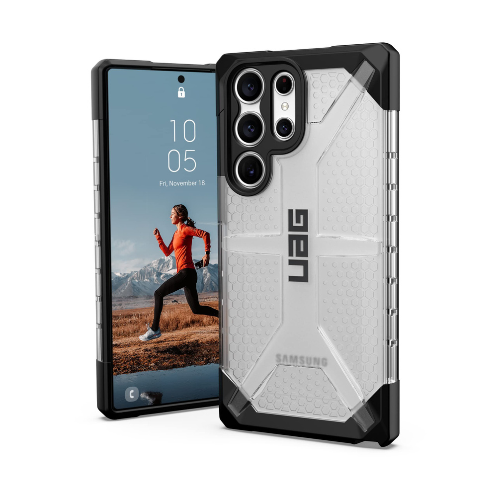 Чехол Urban Armor Gear (UAG) Plasma Series для Samsung Galaxy S23 Ultra,  цвет Прозрачный (Ice) - купить с доставкой по выгодным ценам в  интернет-магазине OZON (895778152)