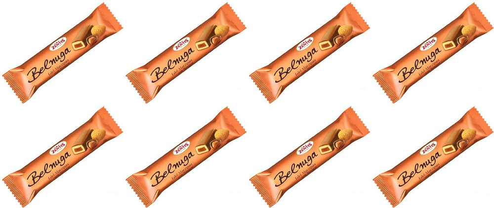 Батончик Zentis Belnuga марципановый с нугой, комплект: 8 упаковок по ...