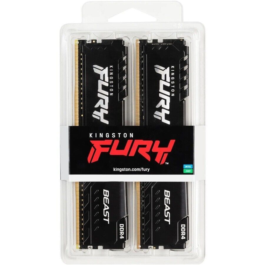 Модуль оперативной памяти Kingston Fury Beast DDR4 3200 МГц 2x16 ГБ ...