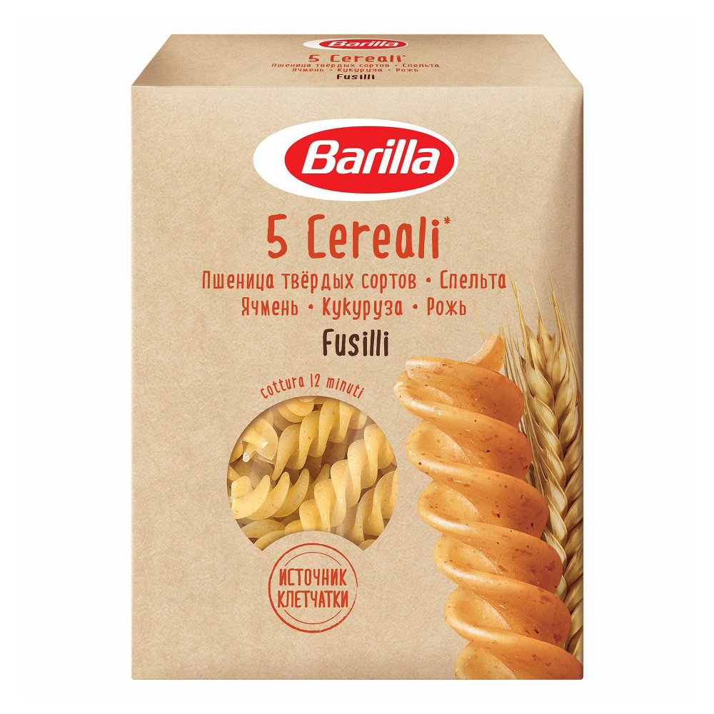 Макаронные изделия Barilla Fusilli 5 Злаков Вьюн 450 г #1