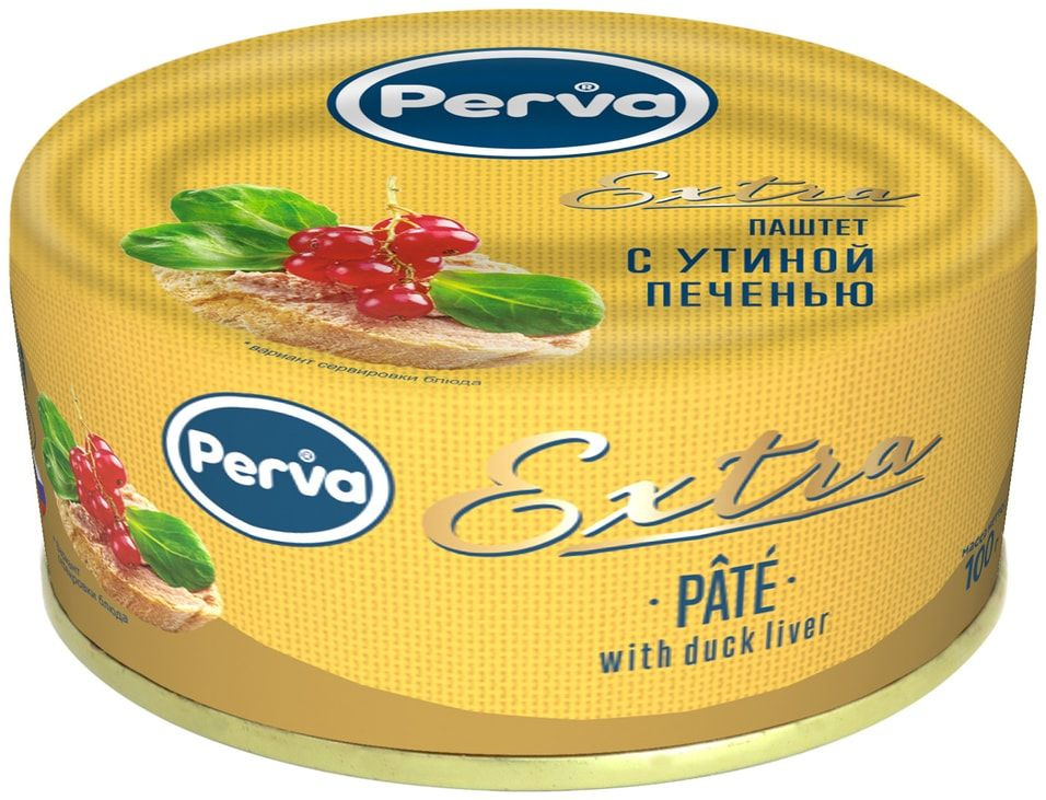 Паштет Perva Extra с утиной печенью 100г #1