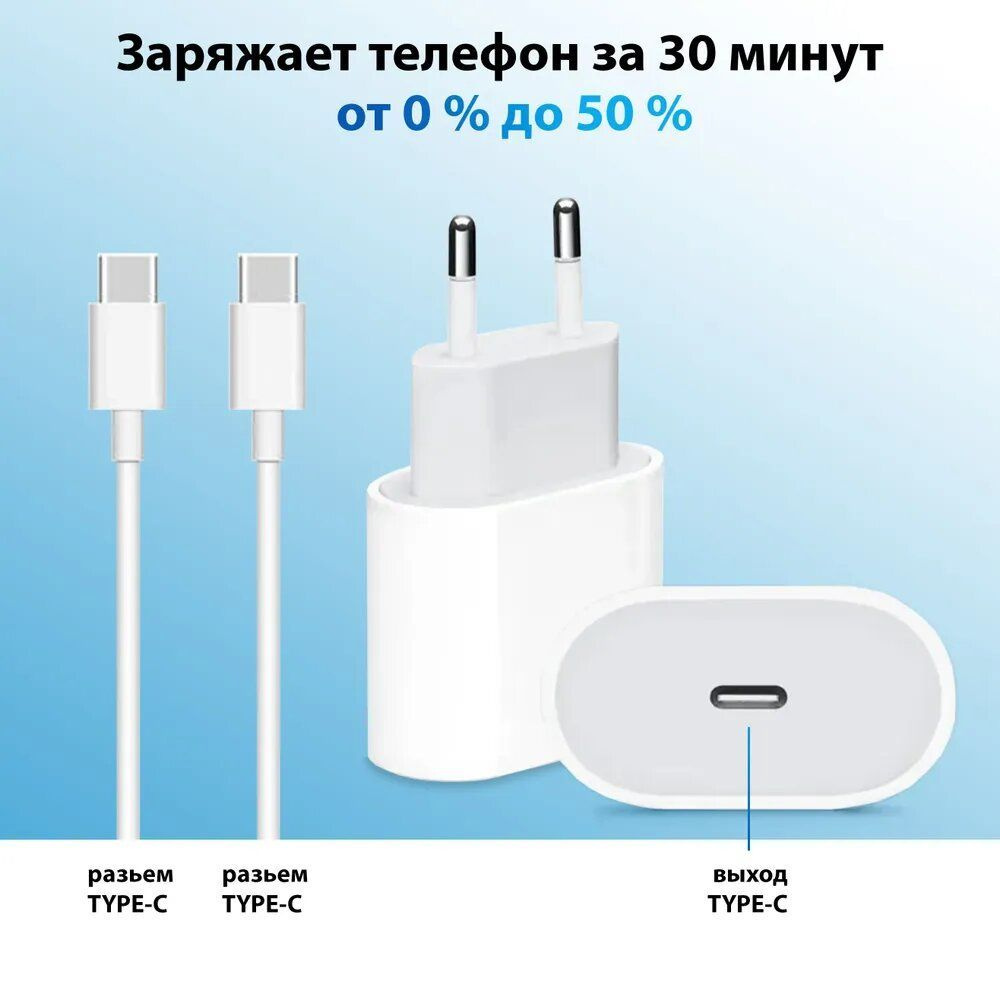 Сетевое зарядное устройство 23, 20 Вт, USB Type-C, Power Delivery, Quick  Charge 3.0 - купить по выгодной цене в интернет-магазине OZON (913817439)