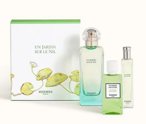 HERMES UN JARDIN SUR LE NIL Набор (edt 100ml + 15ml + 40ml гель