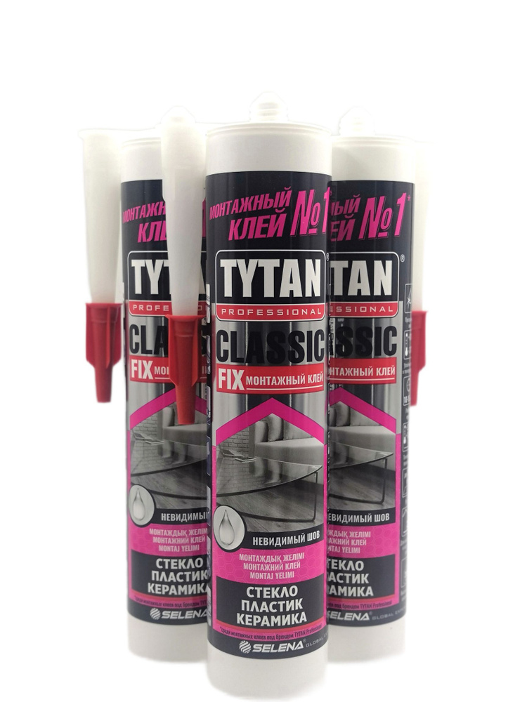 Жидкие гвозди TYTAN FIX прозрачный 310 мл (монтажный клей) - купить с ...