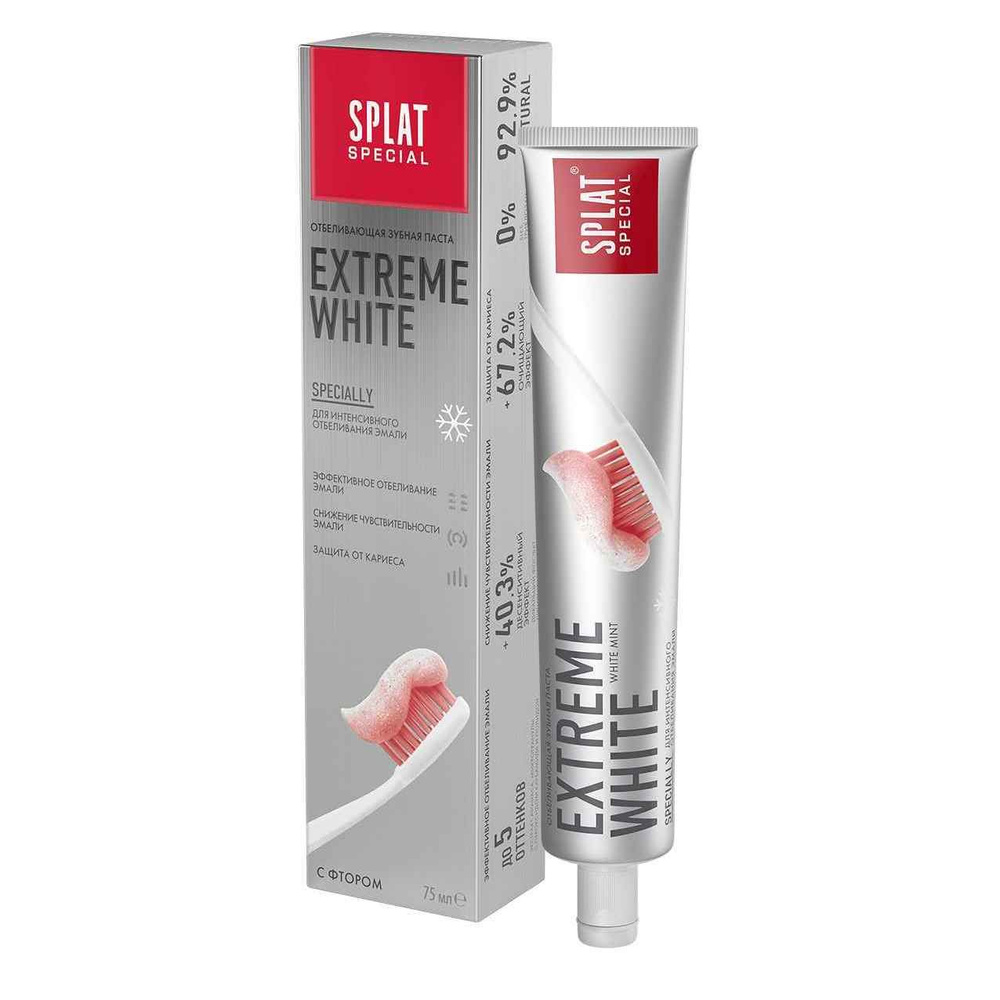 Зубная паста Splat special Extreme white, 75мл #1