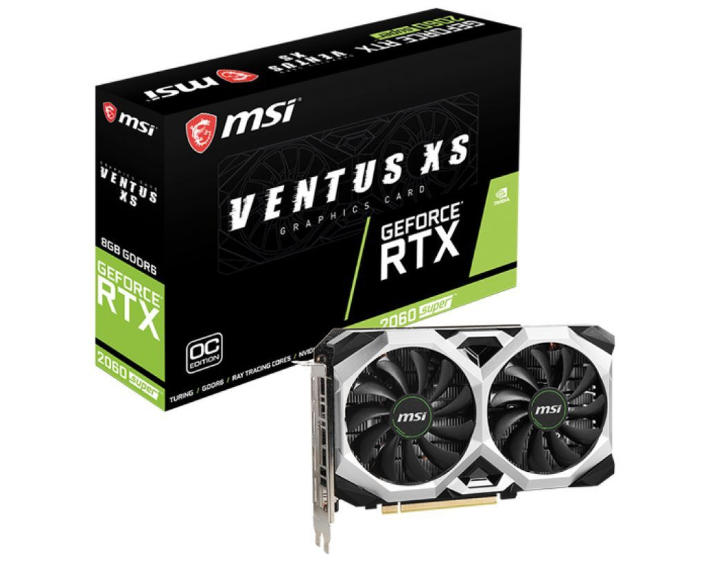 【未使用品】GEFORCE RTX 2060 super 8GB Видеокарта MSI GeForce RTX 2060 SUPER, 8 ГБ GDDR6 PCI Express 3.0