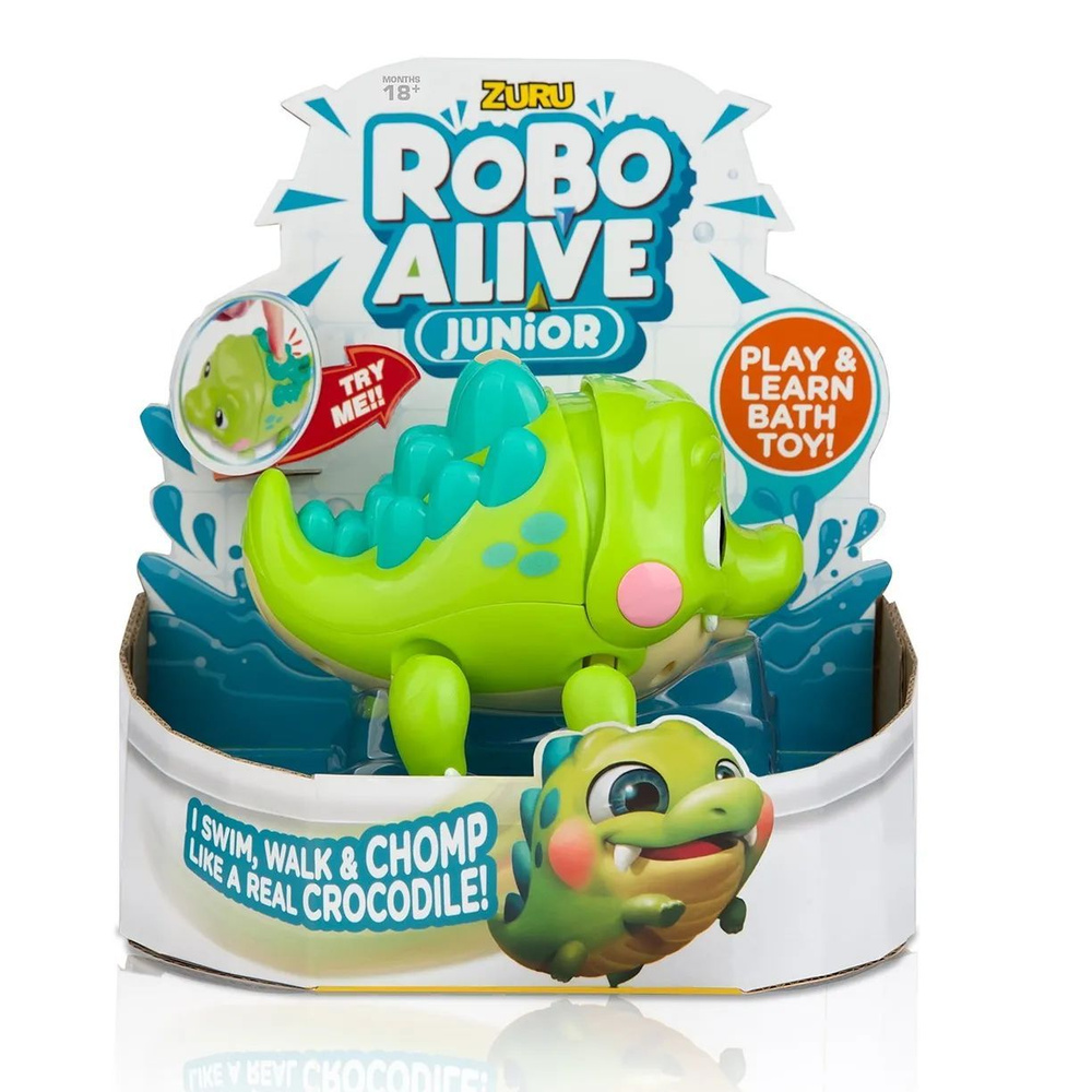 Игрушка для купания ZURU Robo Alive Junior Крокодильчик