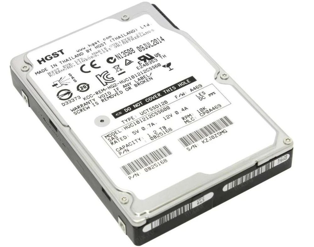 HGST 1,2 ТБ Внутренний жесткий диск Жесткий диск HGST HUC101212CSS600 1.2TB 2.5" SAS (HUC101212CSS600) #1