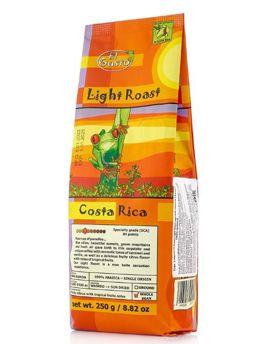 Кофе в зернах EL Gusto Light Roast 250г, Коста-Рика #1