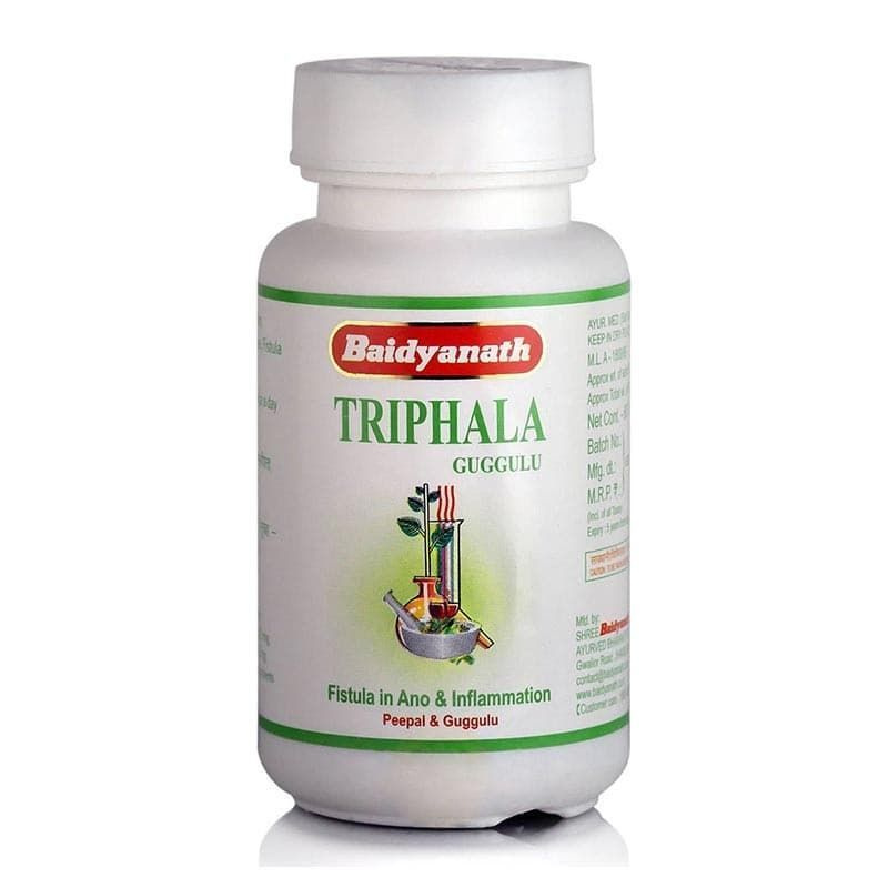 Triphala Guggulu (250 мг)/Трифала Гуггул, безопасное очищение всего ...