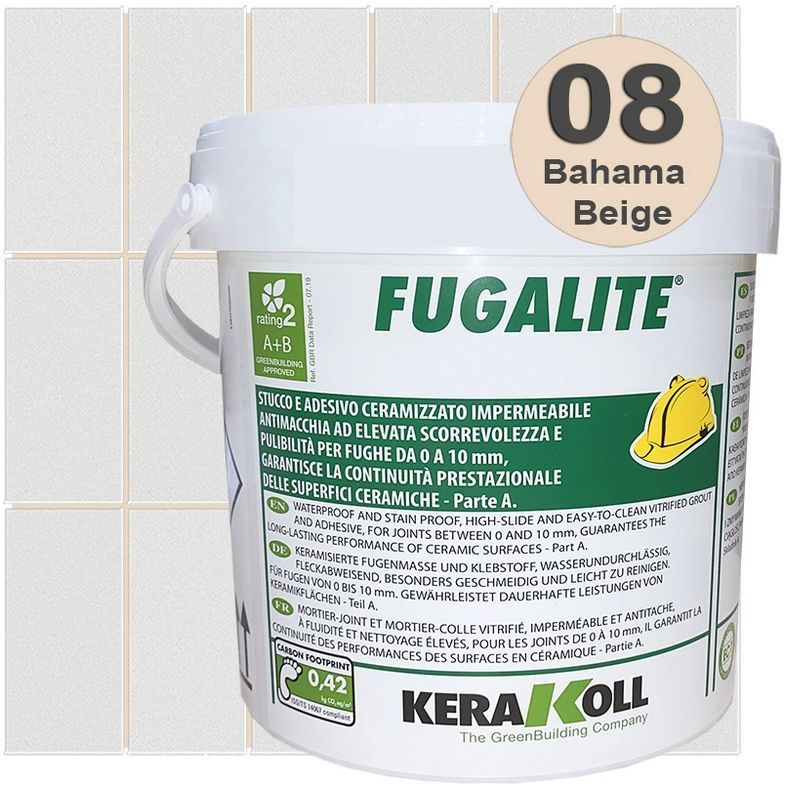 Эпоксидная затирка для плитки Kerakoll Fugalite Eco, мелкое зерно, Объем: 3 кг, Цвет: 08 Bahama Beige #1