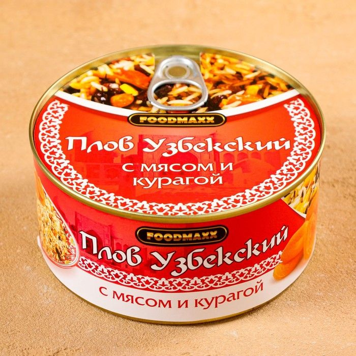 Плов узбекский "Праздничный" с мясом и курагой, 325г, консервированный  #1