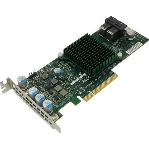 LSI 9311-8i / 9300-8i AOC-S3008L-L8E контроллер PCI-E x8 SAS-SATA RAID 2x SFF-8643 (low profile, подключение #1