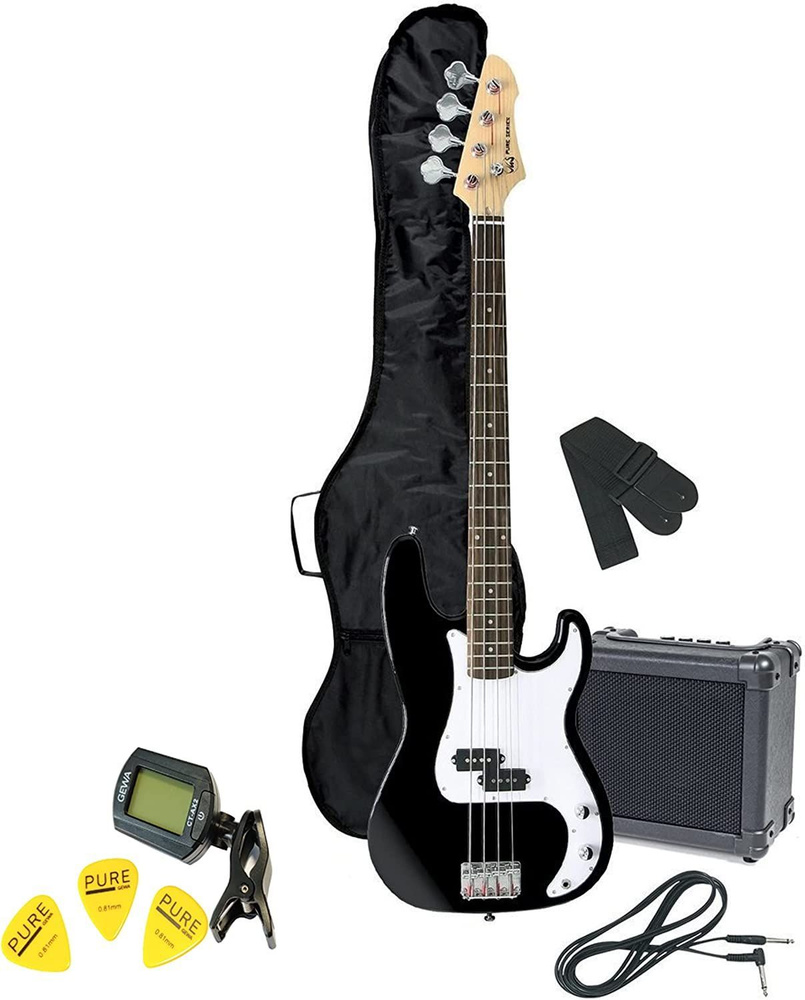 Бас-гитарный комплект VGS RCВ-100 BК (бас-гитара, комбоусилитель, тюнер, шнур, чехол, ремень, медиаторы) #1