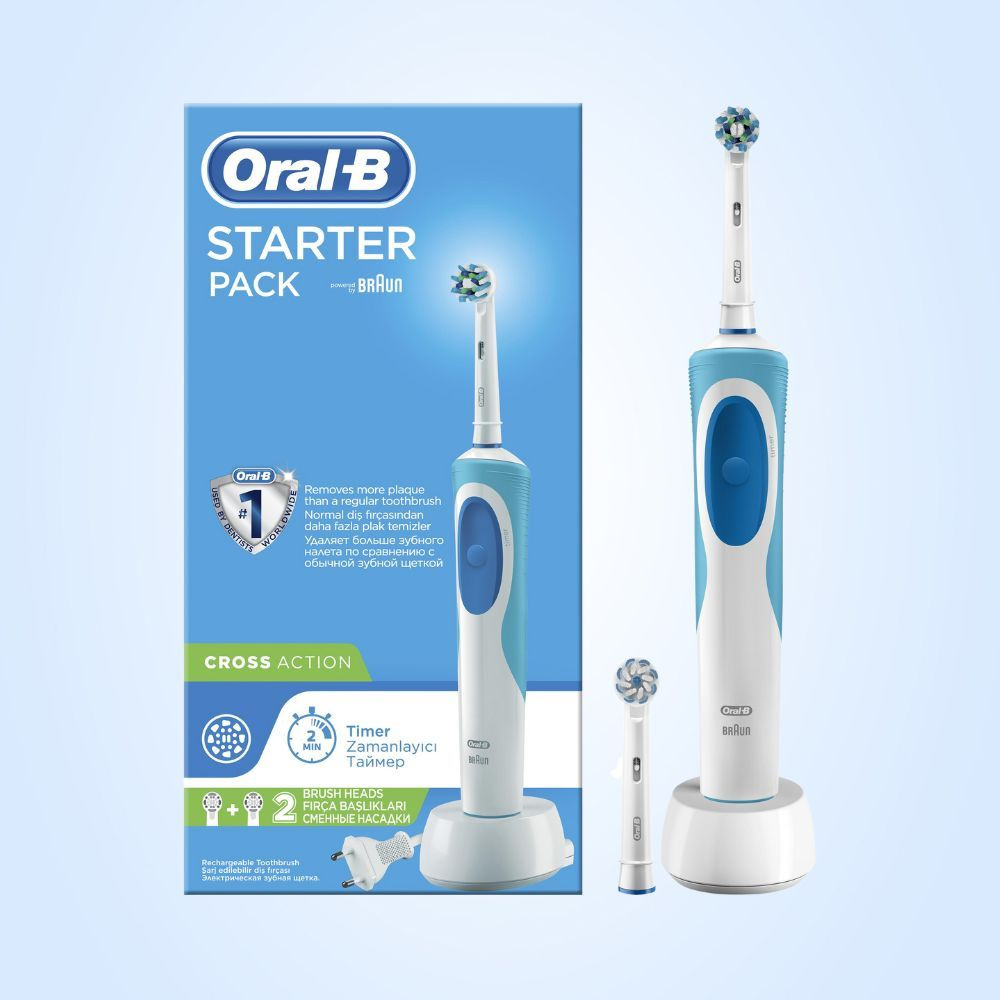 Электрическая зубная щетка Oral-B Vitality Starter Pack Cross Action #1