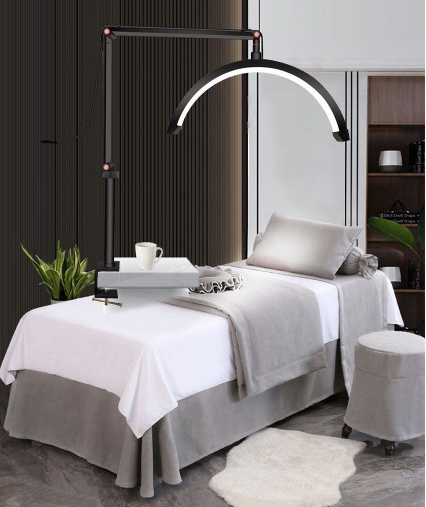 Лампа для маникюра Mr.Light Бестеневая лампа дуга на струбцине для ...