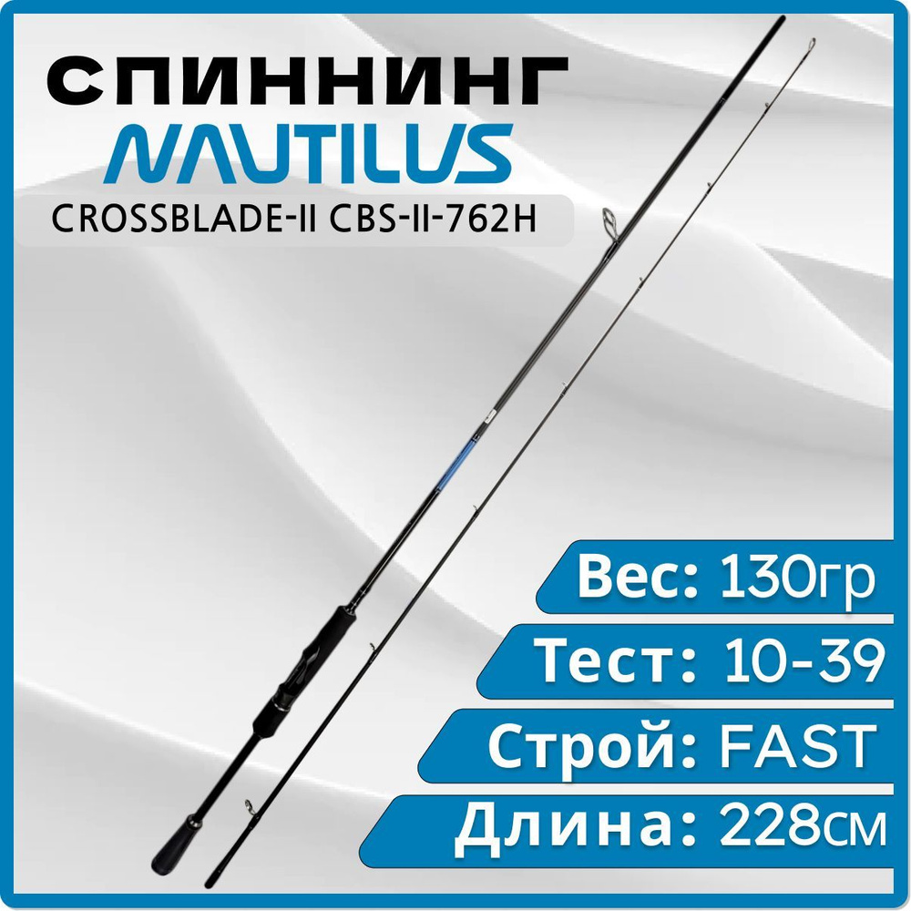 Спиннинг Nautilus CROSSBLADE-II, от 10 гр купить по выгодным ценам винтернет-магазине OZON (951516535)