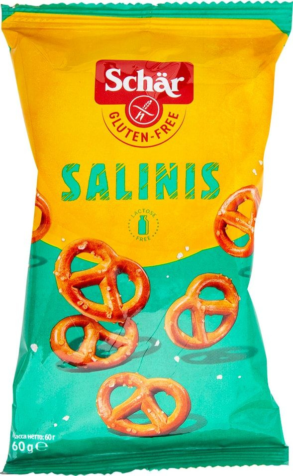 Крендельки Schar Salinis соленые без глютена 60г х 1 шт #1
