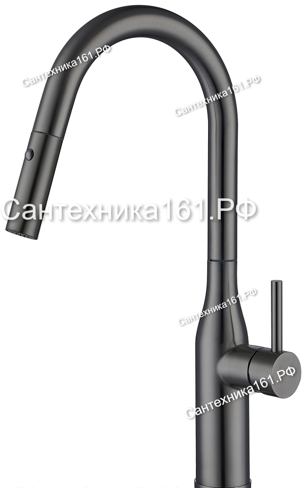 Смеситель KOER для кухни из нержавеющей стали с поворотным изливом ...