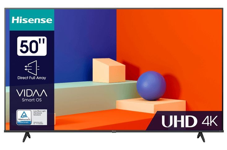 Hisense Телевизор 50A6K 50" 4K UHD, черный #1