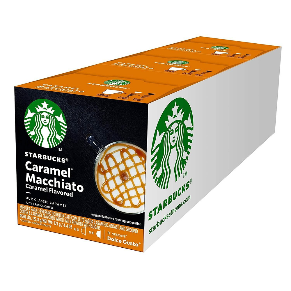 Кофе в капсулах Starbucks Dolce Gusto Caramel Macchiato, 3 упаковки x 12 шт #1